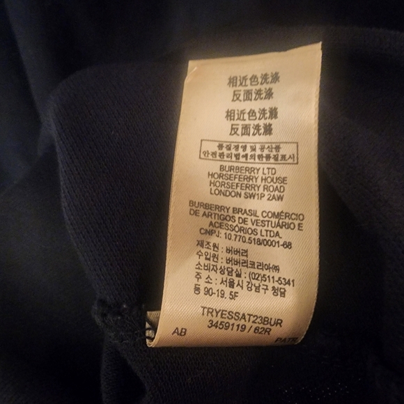 Burberry Brit London 100% Cotton Nova Check Embroidered Golf Polo Shirt Mens XL - Picture 4 of 5